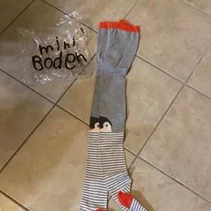 New Mini Boden Penguin striped tights sz 11 - 12